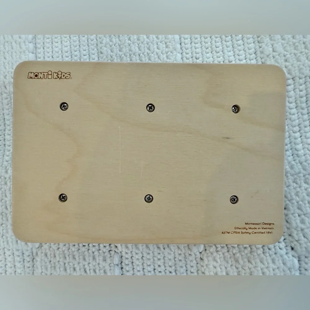 Monti Kids Wooden Bolt Board
